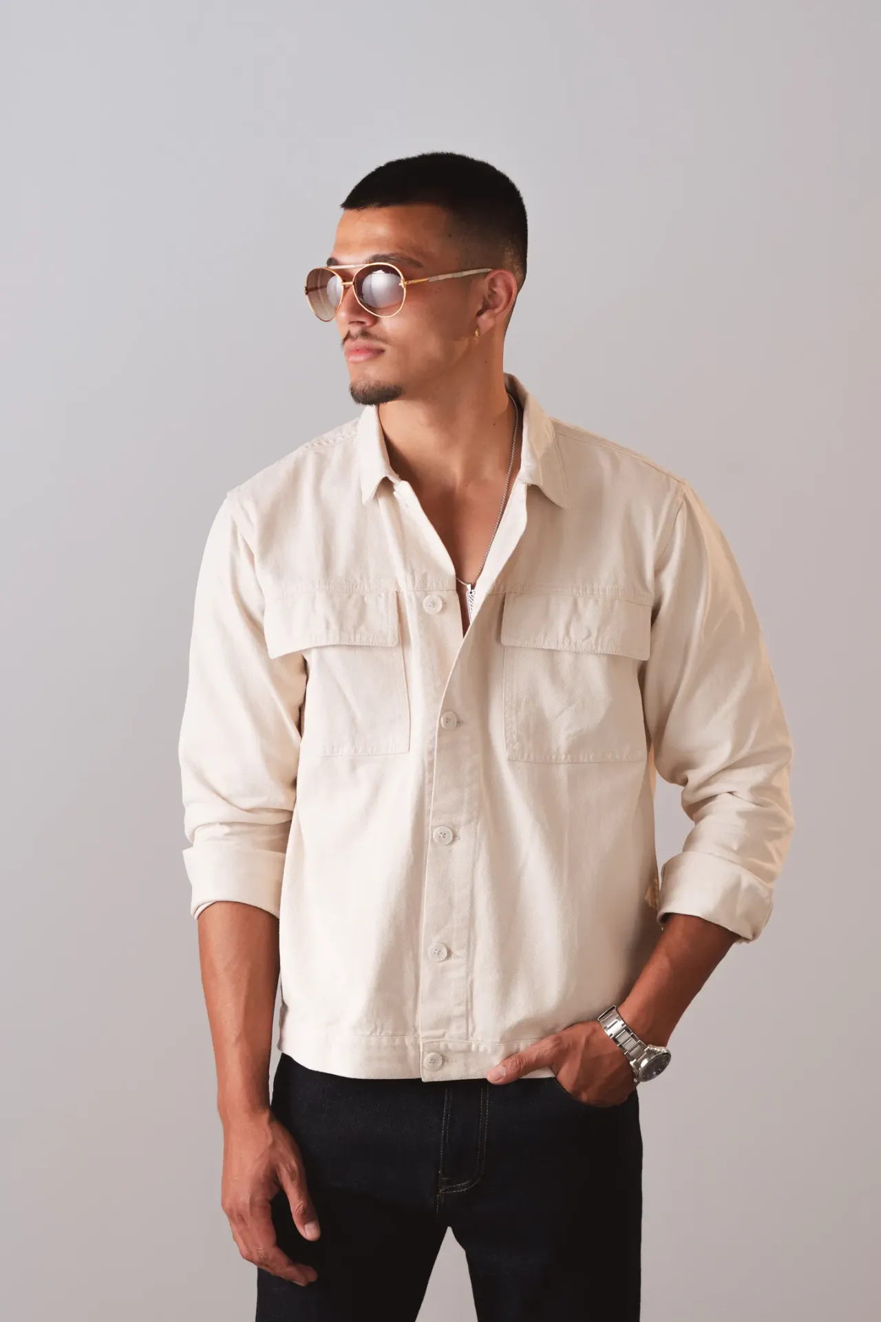 BMMO SS26-08 JESTHA TWILL SHACKET
