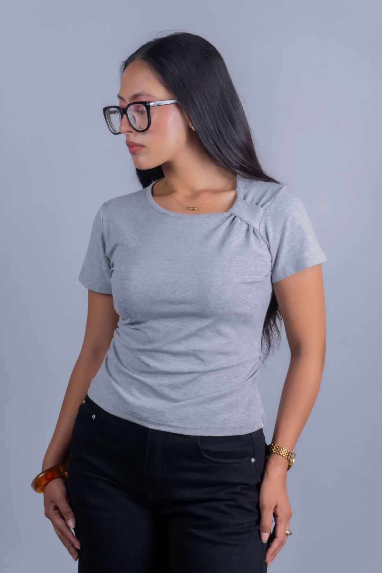 HB SS26-138 ASYMMETRIC SHOULDER TOP