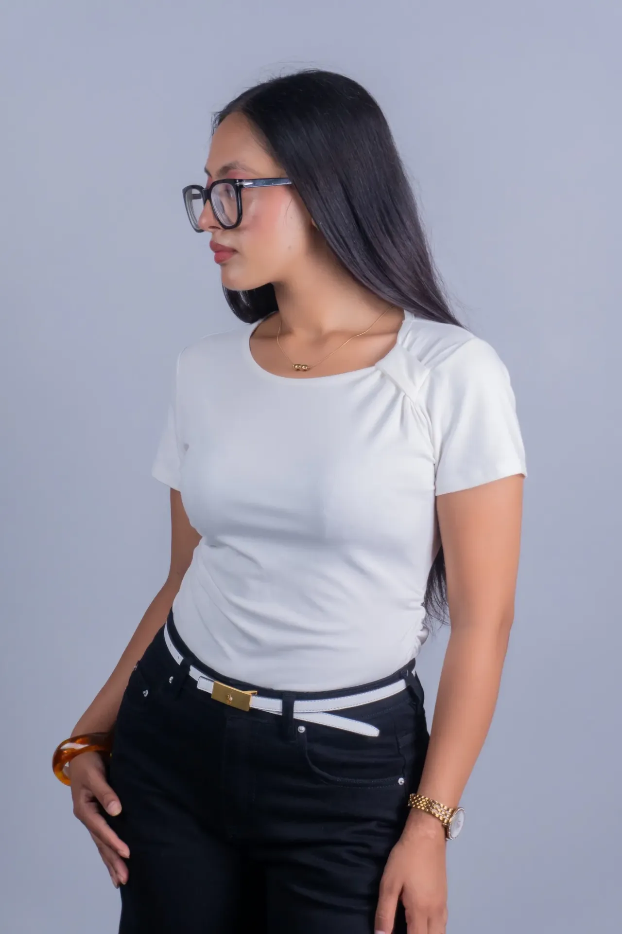 HB SS26-138 ASYMMETRIC SHOULDER TOP