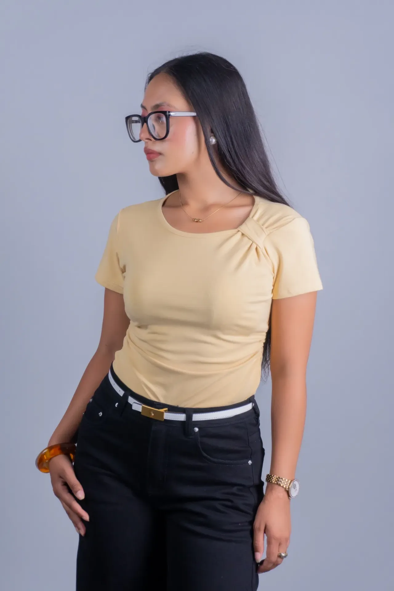 HB SS26-138 ASYMMETRIC SHOULDER TOP