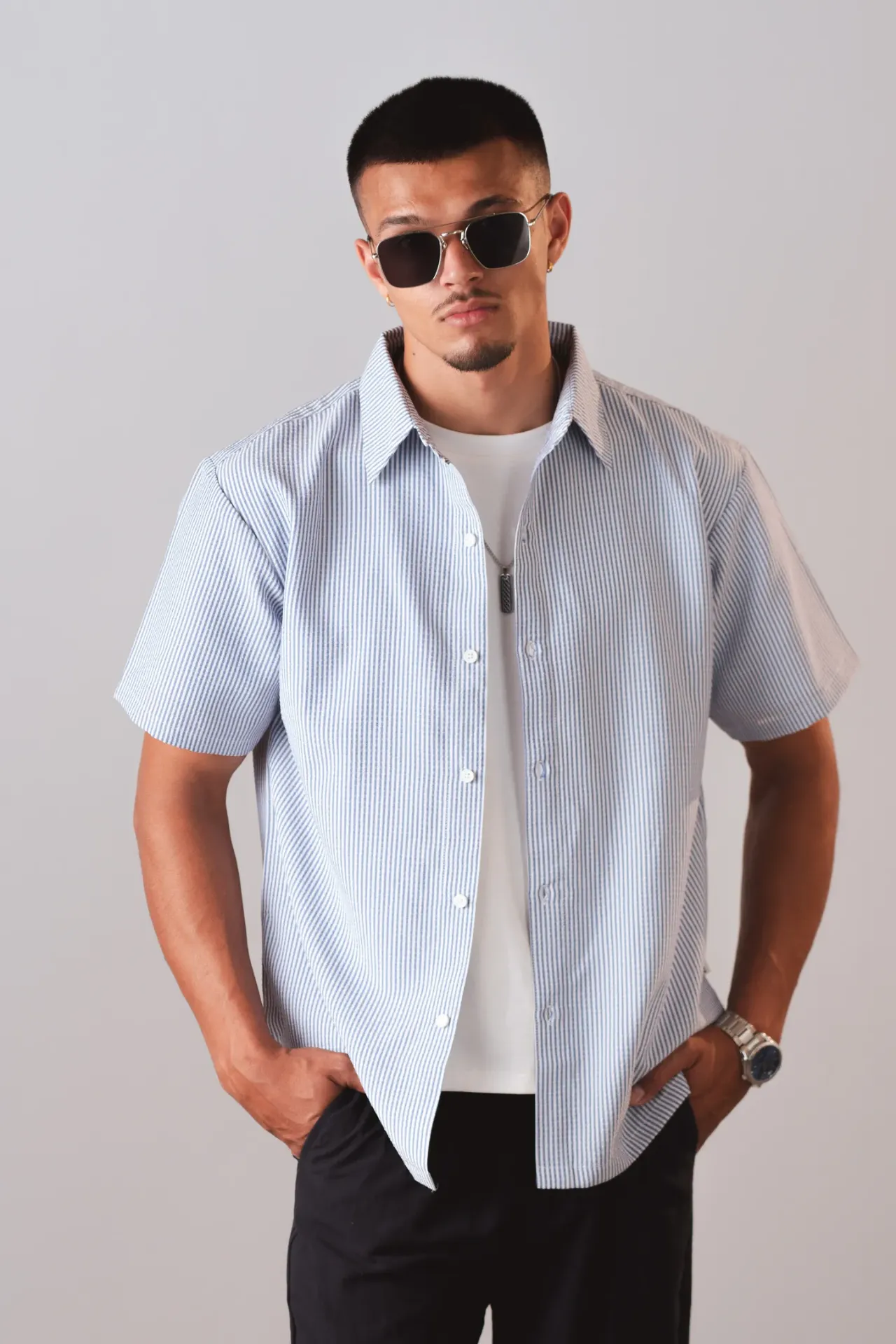 HBM SS26-44 AXIS LINE SHIRT