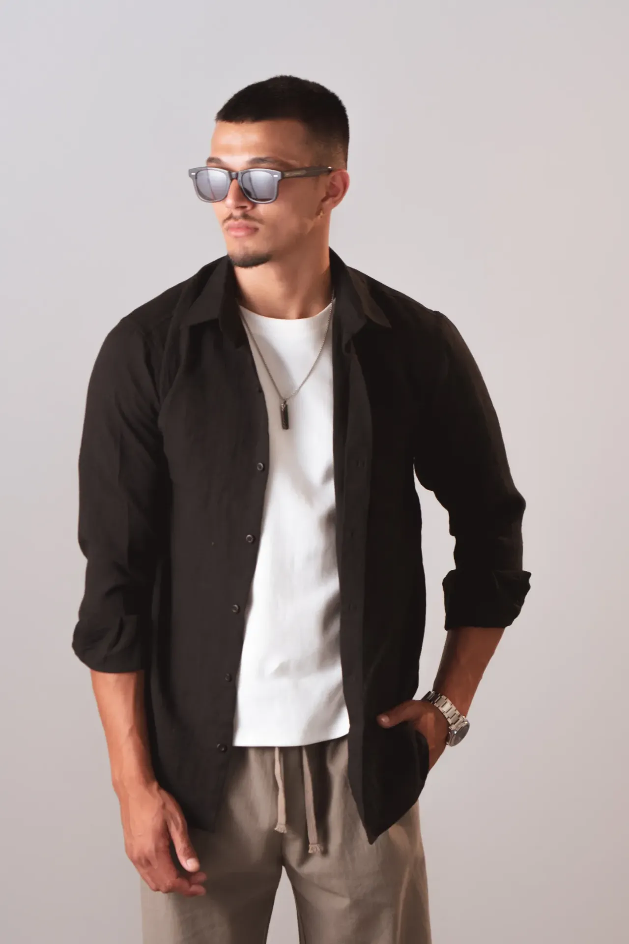 BMNL SS26-09 KK LINEN SHIRT