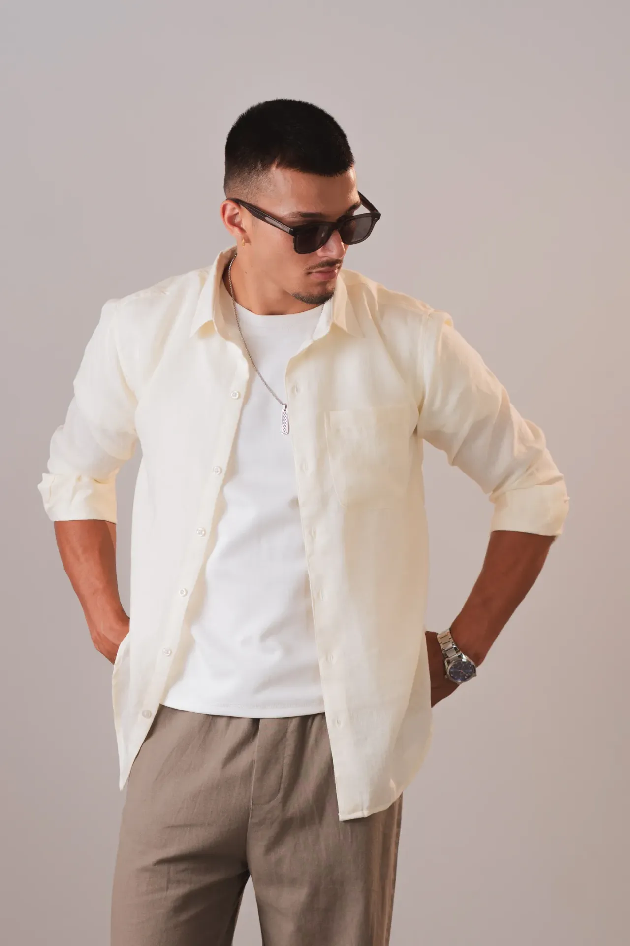 BMNL SS26-09 KK LINEN SHIRT