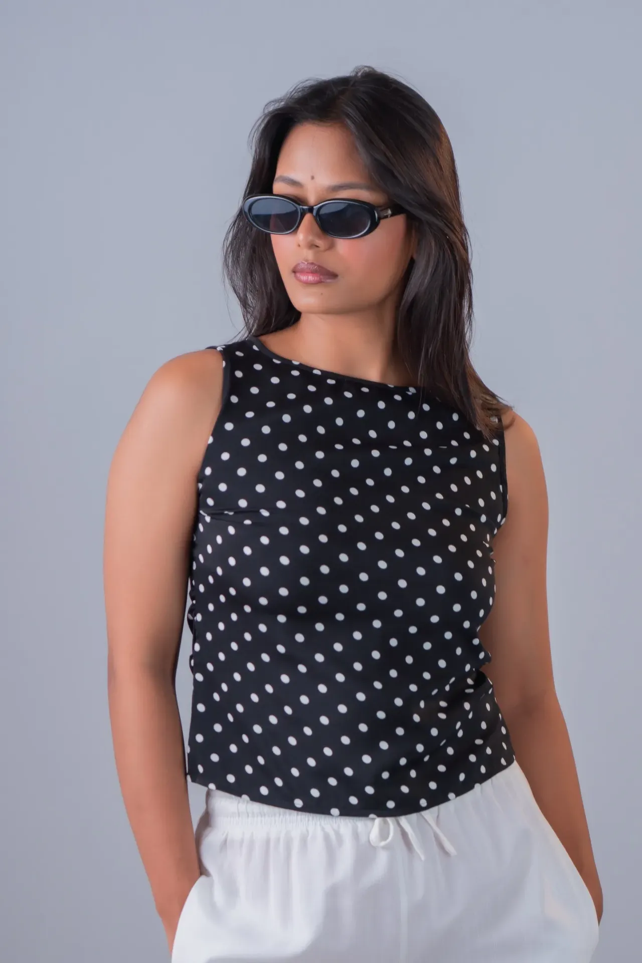 3.93918 HB SS26-193 MARIA TOP (BLACK, S)