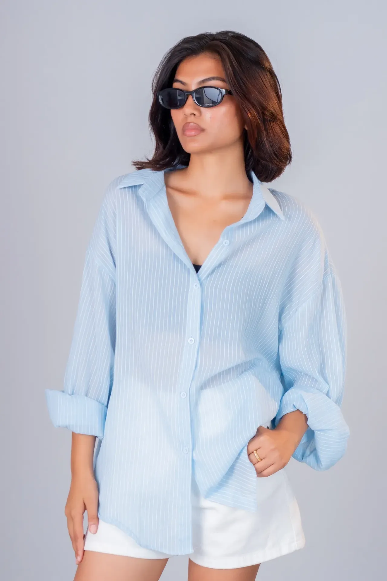 3.94033 7103 LADIES SHIRT (BLUE)