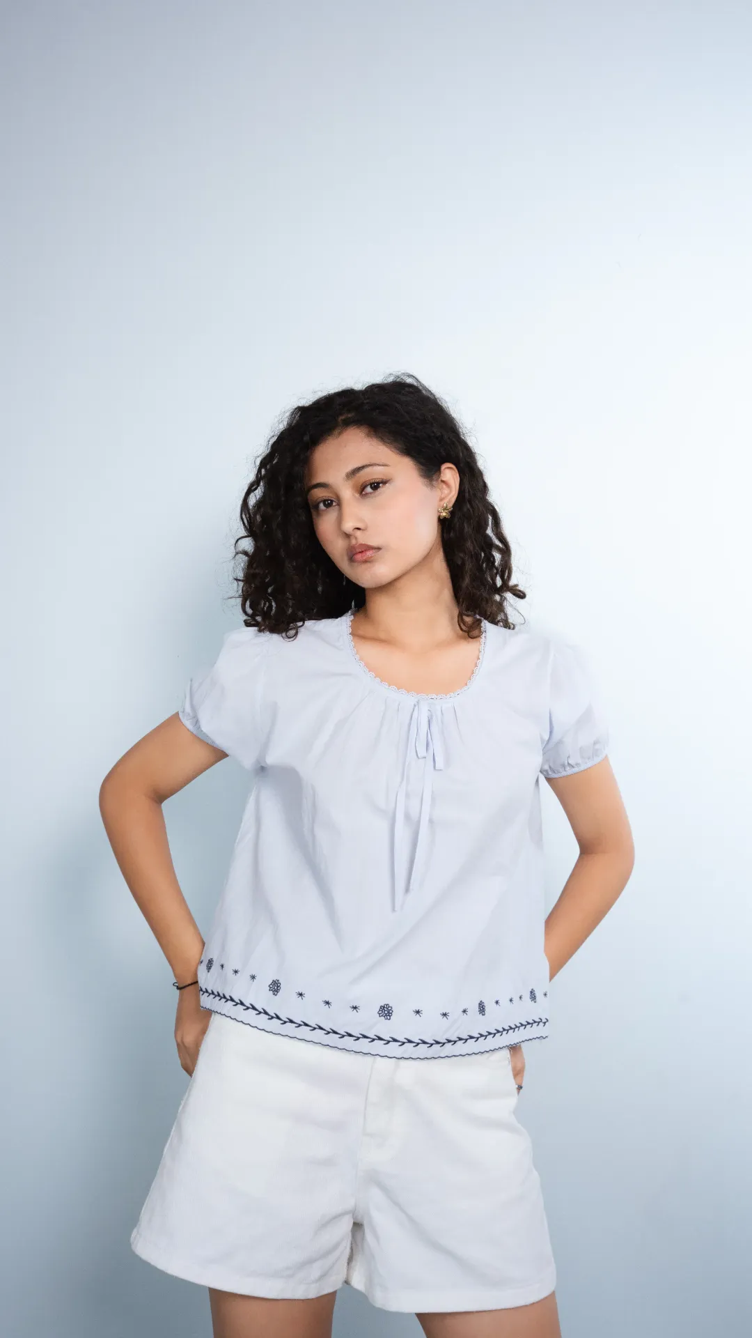 3.94416 863 LADIES TOPS (BLUE)