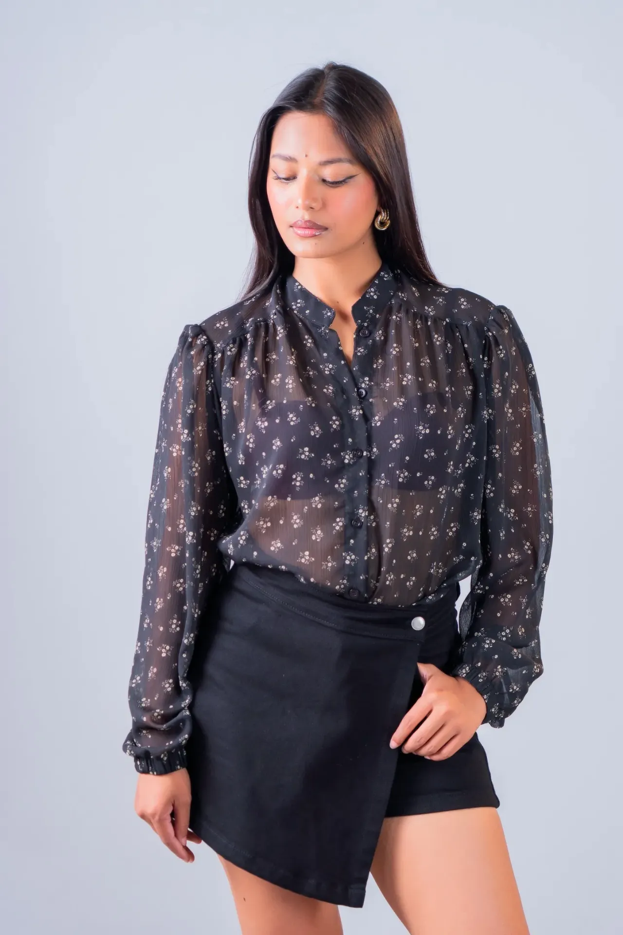 3.94618 BMKS SS26-16 RANI BAN TOP (BLACK, S)