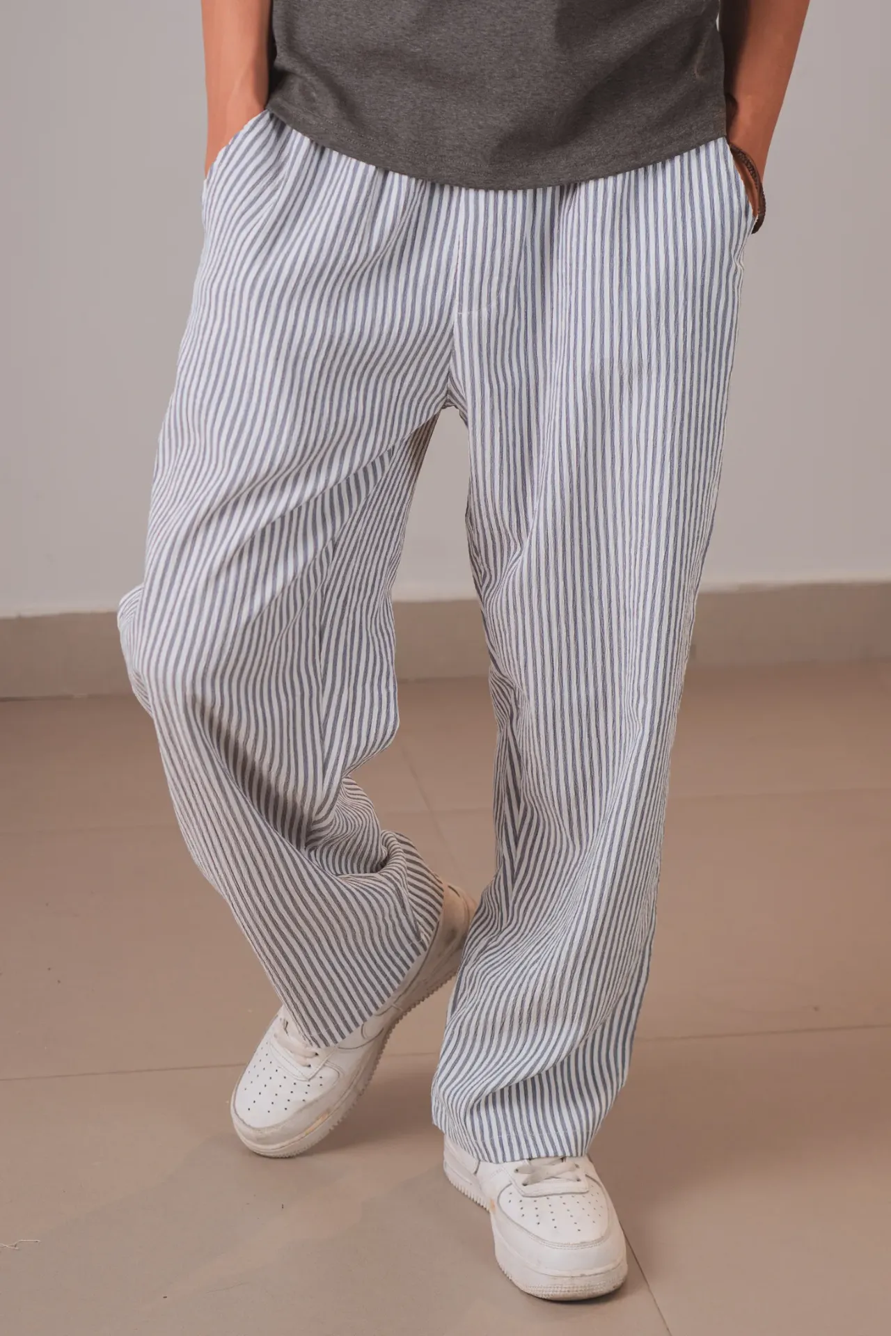 3.94915 HBM SS26-55 DAMAK STRIPE PANT (S)