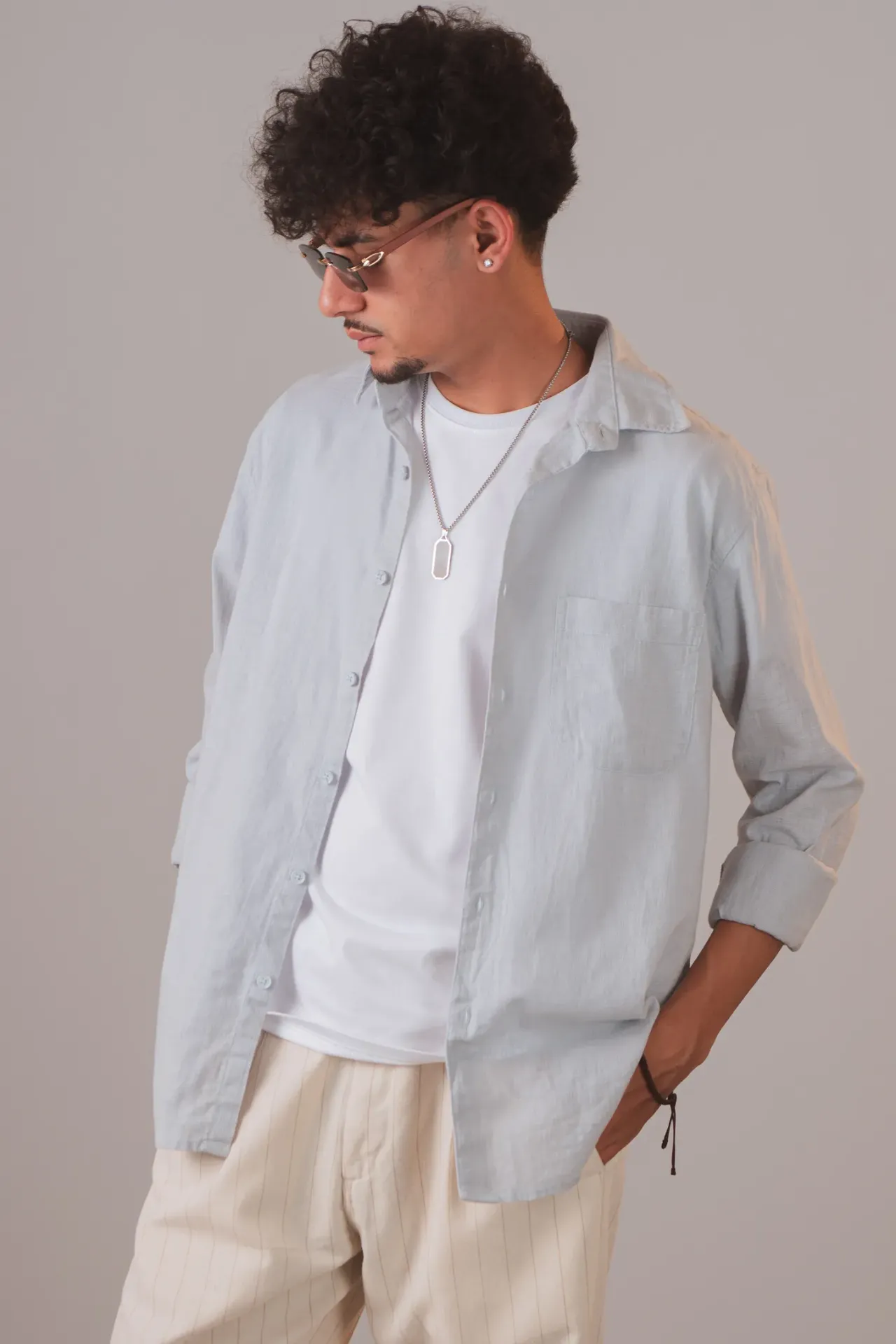 BMNL SS26-15 JIRI LINEN BLEND SHIRT
