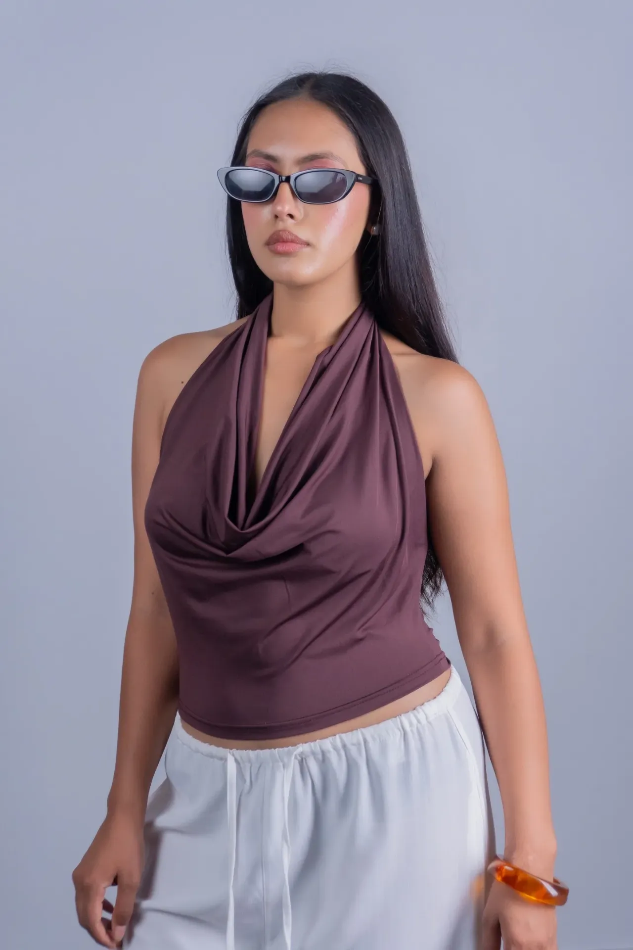 HB SS26-142 LUNA HALTER TOP