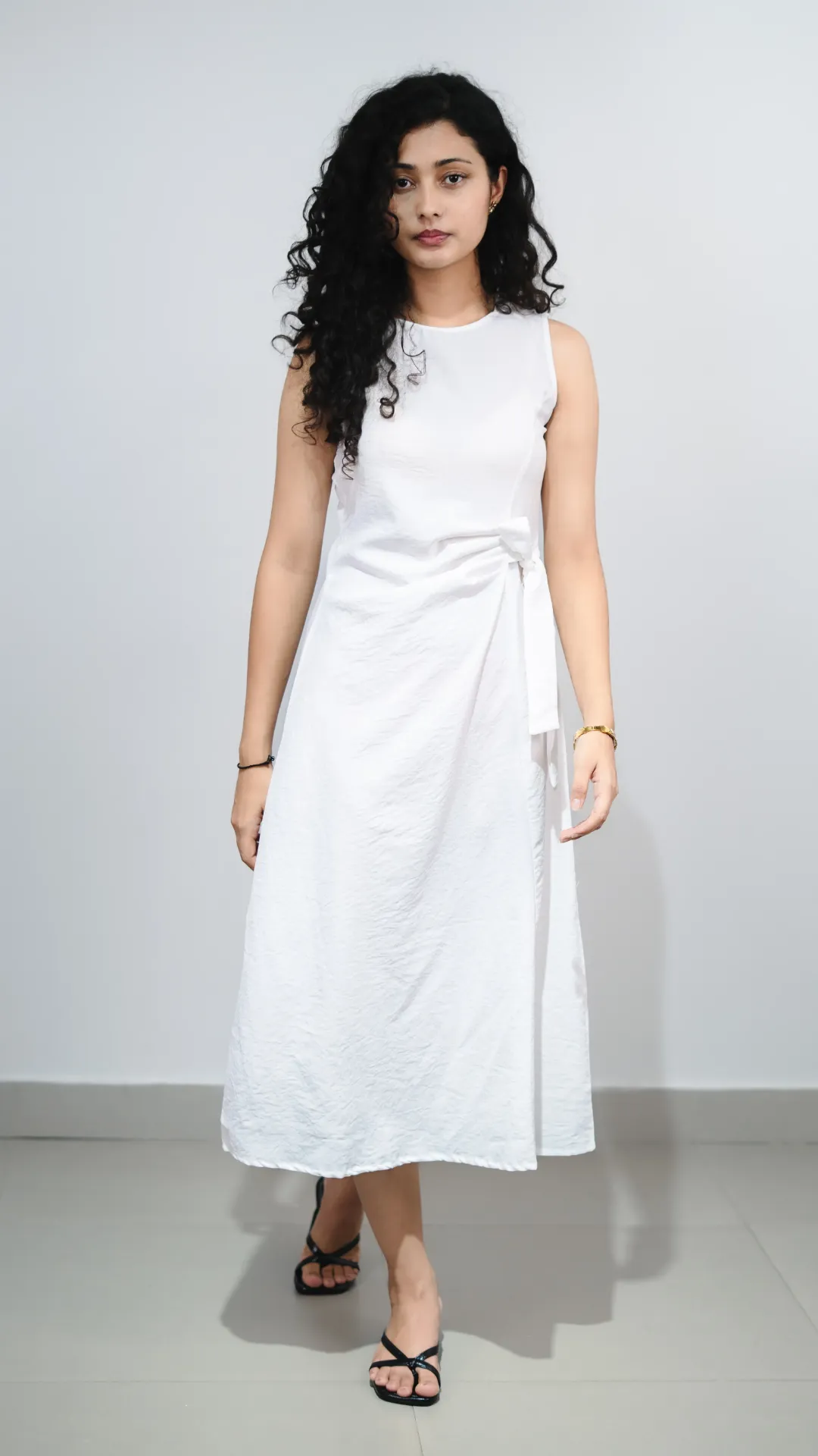 HB SS26-259 IVORY KNOT DRESS