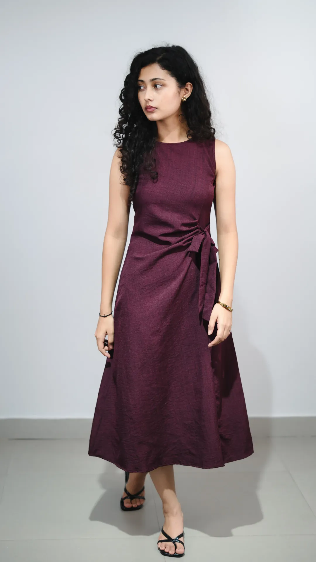 HB SS26-259 IVORY KNOT DRESS