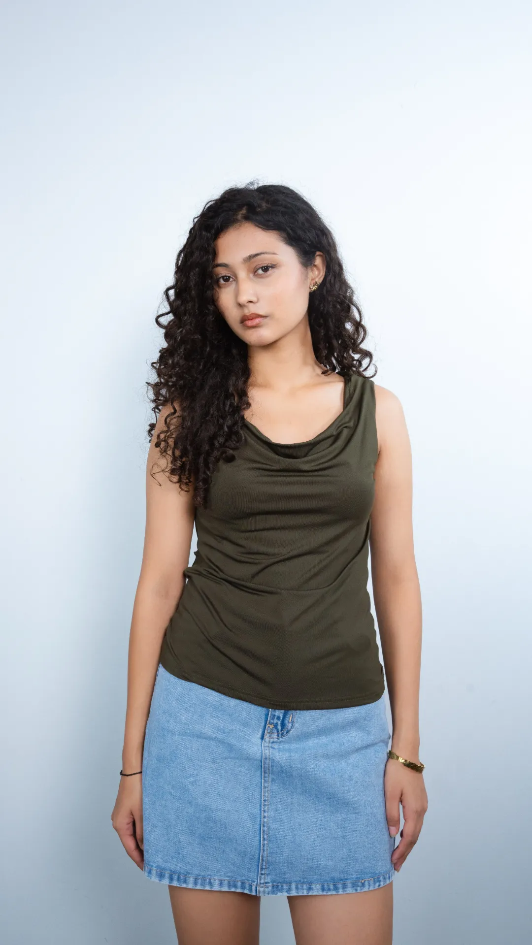 HB SS26-234 DRAPE MUSE TOP