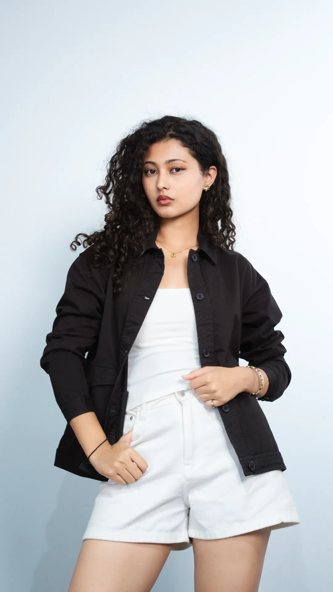 4.01847 BMO SS26-64 MUGU TWILL JACKET (BLACK, S)