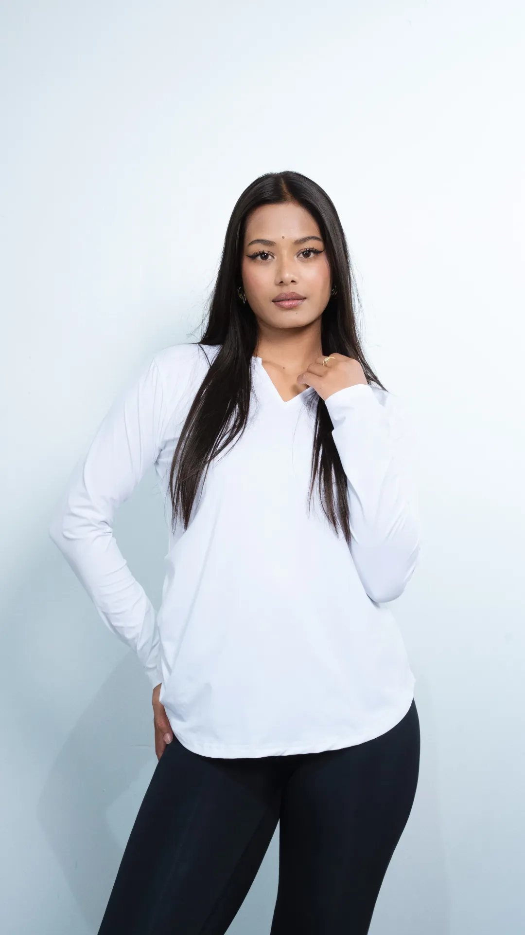 4.02981 HB SS26-186 ELEGANT PLEAT TOP (WHITE, S)