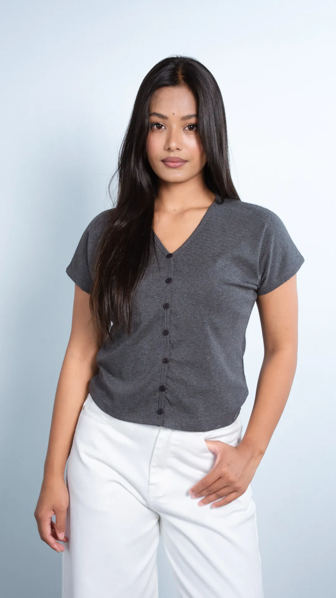 HB SS26-296 NOVA BUTTON TOP