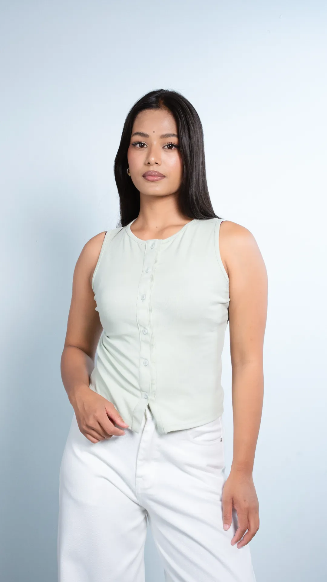 HB SS26-307 ARIA BUTTON TOP