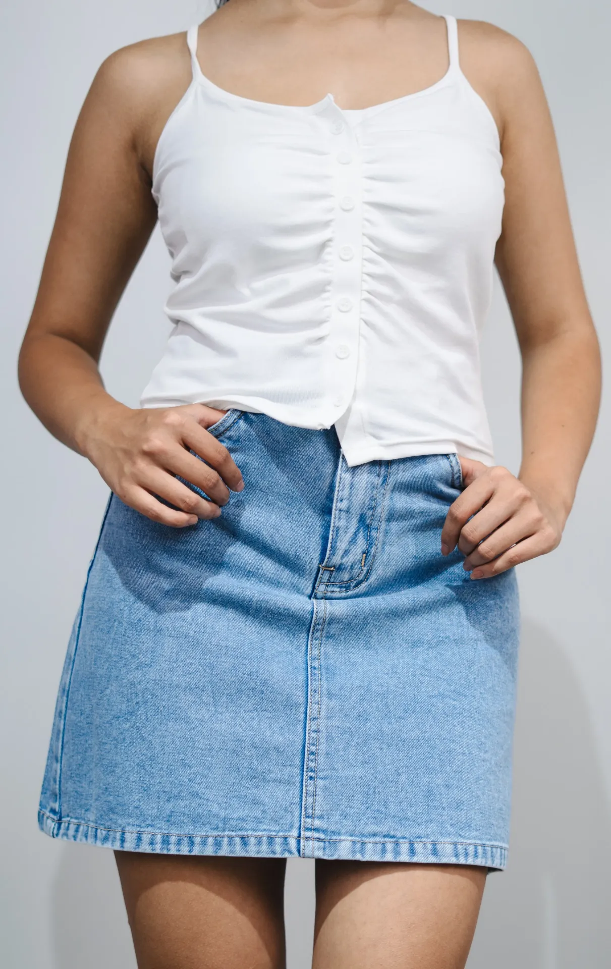 BMO SS26-48 WASHED MINI SKIRT